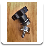 IN STOCK  Boiler cap base with bakelite knob & O-ring